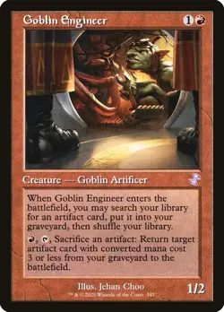 ~1x Goblin Engineer RETRO x1 ~NM~ TSR Magic the Gathering MtG~ - Image 1