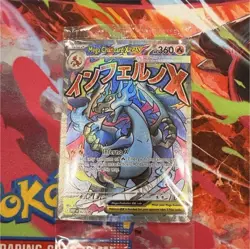 Pokemon Mega Charizard X ex 023 Me: Mega Evolution Promo Holo Sealed w/Oricorio - Image 1