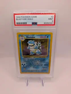 Blastoise Base Set Pokemon 1999 Unlimited Holo 2/102 PSA 9 - Image 1