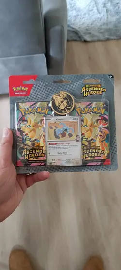 Pokemon TCG Mega Evolution Ascended Heroes 2 Pack Blister Larry Coin | IN HAND - Image 1