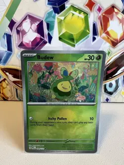 Budew 004/131 Common Poke Ball Reverse Holo - Pokemon Prismatic Evolutions NM - Image 4