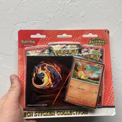 Pokemon Mega Evolutions Ascended Heroes Tech Sticker Collection Charmander Promo - Image 1