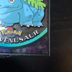 1999 Topps Pokemon TV Animation Series 1 - Venusaur #03 Blue Logo HOLO FOIL - Image 3