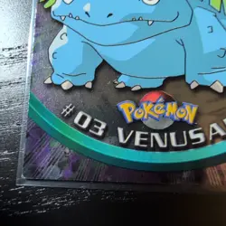 1999 Topps Pokemon TV Animation Series 1 - Venusaur #03 Blue Logo HOLO FOIL - Image 5