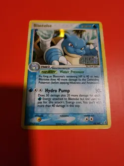 Pokemon TCG Blastoise 14/100 Reverse Holo Stamped Rare Crystal Guardians - Image 1