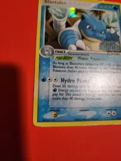 Pokemon TCG Blastoise 14/100 Reverse Holo Stamped Rare Crystal Guardians - Image 4