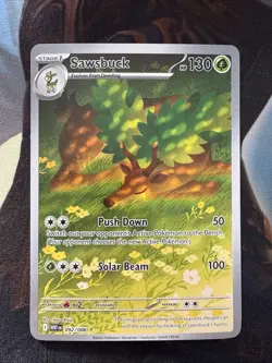 Pokemon TCG Sawsbuck 092/086 Illustration Rare White Flare MINT/NM - Image 1