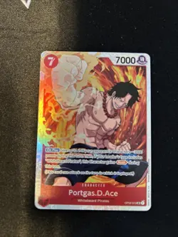 One Piece Paramount War Portgas.D.Ace OP02-013 SR English NM - Image 2