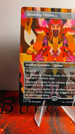 MTG Roaming Throne 0344 (Borderless) The Lost Caverns Of Ixalan Regular Finish - Image 3