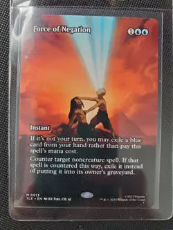 Force of Negation - Borderless Avatar the Last Airbender - Eternal Legal mtg NM - Image 1