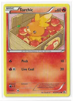 Torchic RC5/RC25 Holo Legendary Treasures Radiant Collection Pokemon TCG NM - Image 1