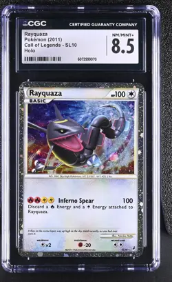 CGC 8.5 Rayquaza 2011 Call of Legends SL10 Holo Pokemon Card - Image 1