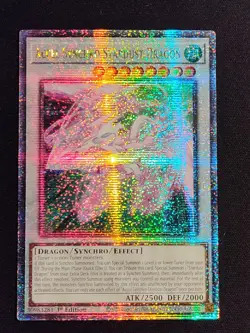 Accel Synchro Stardust Dragon Quarter Century Secret Rare Yu-Gi-Oh Card NM - Image 1