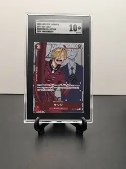 One Piece Card Game Sanji OP01-013 Premium Card Collection 25th Edition SGC 10 - Image 1