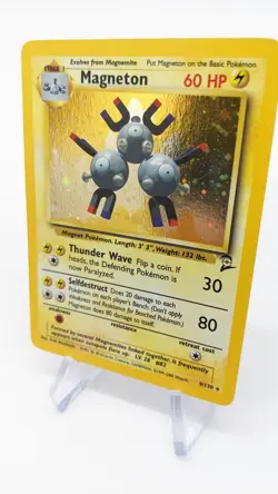 Pokemon Card Magneton Base Set 2 2000 Holo 9/130 LP - Image 2