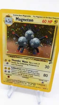 Pokemon Card Magneton Base Set 2 2000 Holo 9/130 LP - Image 4