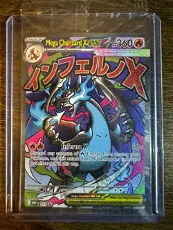 Mega Charizard X EX 023 Me: Mega Evolution Promo Holo Pokemon TCG Card SEALED - Image 1