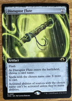 MTG Modern Horizons 3, Disruptor Flute - Extended Art - Image 1