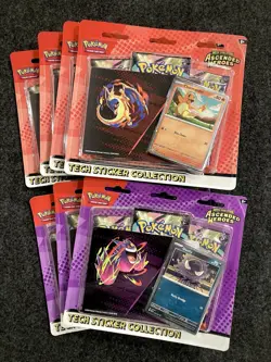 Pokemon TCG Ascended Heroes Tech Sticker Collection x7 Sealed - Image 1