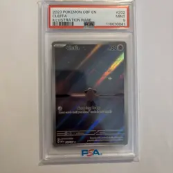 2023 Pokemon Obf EN-Obsidian Flames Cleffa Illustration Rare PSA 9 202/197 - Image 1