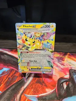Pokemon TCG Surging Sparks Tera Double Rare Pikachu EX 057/191 NM Condition - Image 4