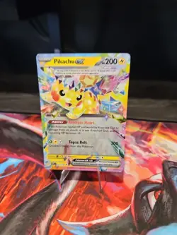 Pokemon TCG Surging Sparks Tera Double Rare Pikachu EX 057/191 NM Condition - Image 5