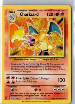 CHARIZARD 003/034 HOLO TCG CLASSIC CHARIZARD POKEMON NM - Image 1