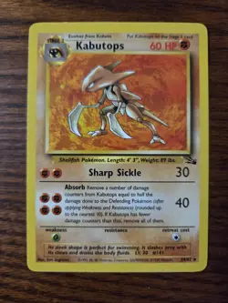 Kabutops 24/62 - Fossil - Pokemon TCG Non Holo - Image 1