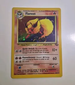 1999 Pokemon Jungle FLAREON #3/64 Holo Foil Rare Vintage JFB2 - Image 1