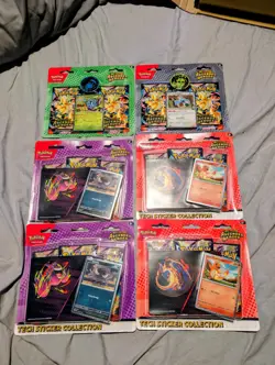 6x Pokemon TCG Ascended Heroes Assorted Blisters & Tech Sticker Collections - Image 1