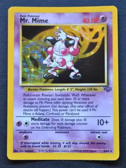 Mr Mime #6 / 64 Jungle Holo - NM - Pokemon 1999 TCG WOTC Vintage - Image 1