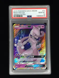 Mewtwo GX 31/68 Pokemon Hidden Fates PSA 10 🔥 - Image 1