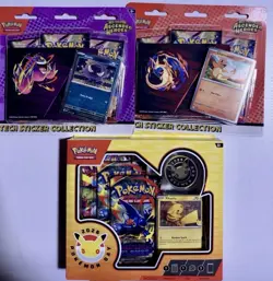 Pokemon Ascended Heroes Tech Sticker Collection x2 + Celebrate 30 Years In Hand! - Image 1