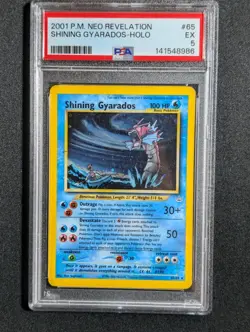 2001 Pokemon Neo Revelation Shining Gyarados Holo 65/64 Psa 5 | FRESH SLAB - Image 1