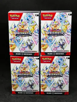 Pokemon TCG Prismatic Evolutions Booster Bundle - Lot of 4 - Factory Sealed - Image 1