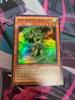 YUGIOH - SUPER QUANTUM GREEN LAYER - SUPER RARE - WIRA - 1ST ED - NM - Image 1