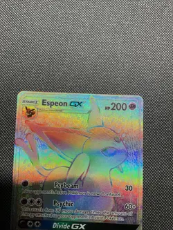 Espeon GX Sun & Moon Base Set 152/149 Pokemon Holo Secret Rare Rainbow - Image 2