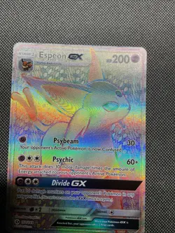 Espeon GX Sun & Moon Base Set 152/149 Pokemon Holo Secret Rare Rainbow - Image 3
