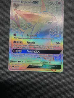 Espeon GX Sun & Moon Base Set 152/149 Pokemon Holo Secret Rare Rainbow - Image 4