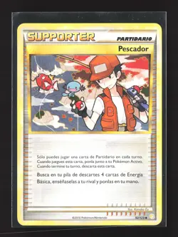 Pokemon HeartGold SoulSilver #92/123 SPANISH Fisherman - Image 1