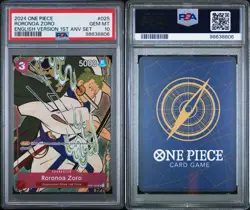 Roronoa Zoro (English Version 1st Anniversary Set) OP01-025 One Piece Promo PSA - Image 3