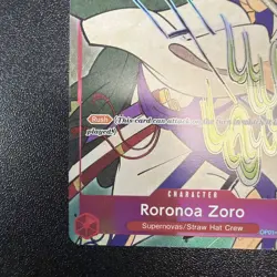 Roronoa Zoro (English Version 1st Anniversary Set) OP01-025 One Piece Promo JY - Image 5