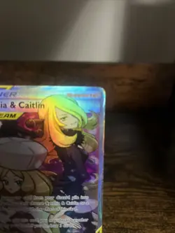Pokemon TCG Cynthia & Caitlin Full Art Holo Card 228/236 Sm-Cosmic Eclipse - Image 3