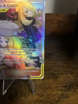 Pokemon TCG Cynthia & Caitlin Full Art Holo Card 228/236 Sm-Cosmic Eclipse - Image 4
