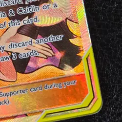 Pokemon Cards: Cosmic Eclipse Ultra Rare Full Art: Cynthia & Caitlin 228/236 - Image 4