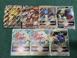 7 Jumbo Pokemon Cards Oversized VStar VMAX Lot - Great Gift Display Set - Image 1