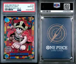 2025 One Piece CHINESE Card Game Monkey D. Luffy PCC One Piece Day'25 PSA 10 - Image 1