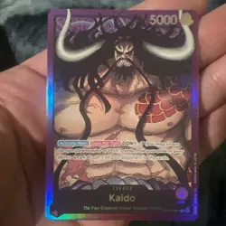 Kaido ST04-001 Leader Pre-Errata English One Piece CCG Card Moderately Played - Image 1