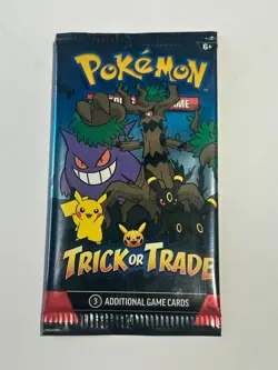 5 Pack Lot Bundle Pokemon TCG Trick or Trade Booster Packs 2024 Halloween Card - Image 1