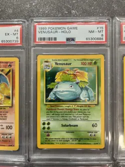 Pokemon Base Set Unlimited 13 Card Lot PSA Graded Cards. Charizard, Venusaur Etc - Image 4